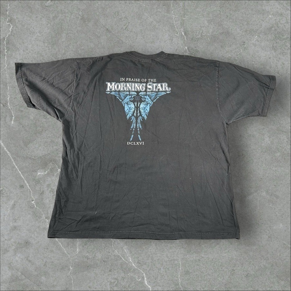 Vintage Entombed Shirt Mens XXL Black Y2K Morning Star Death Metal Band Cygnus - Picture 6 of 6